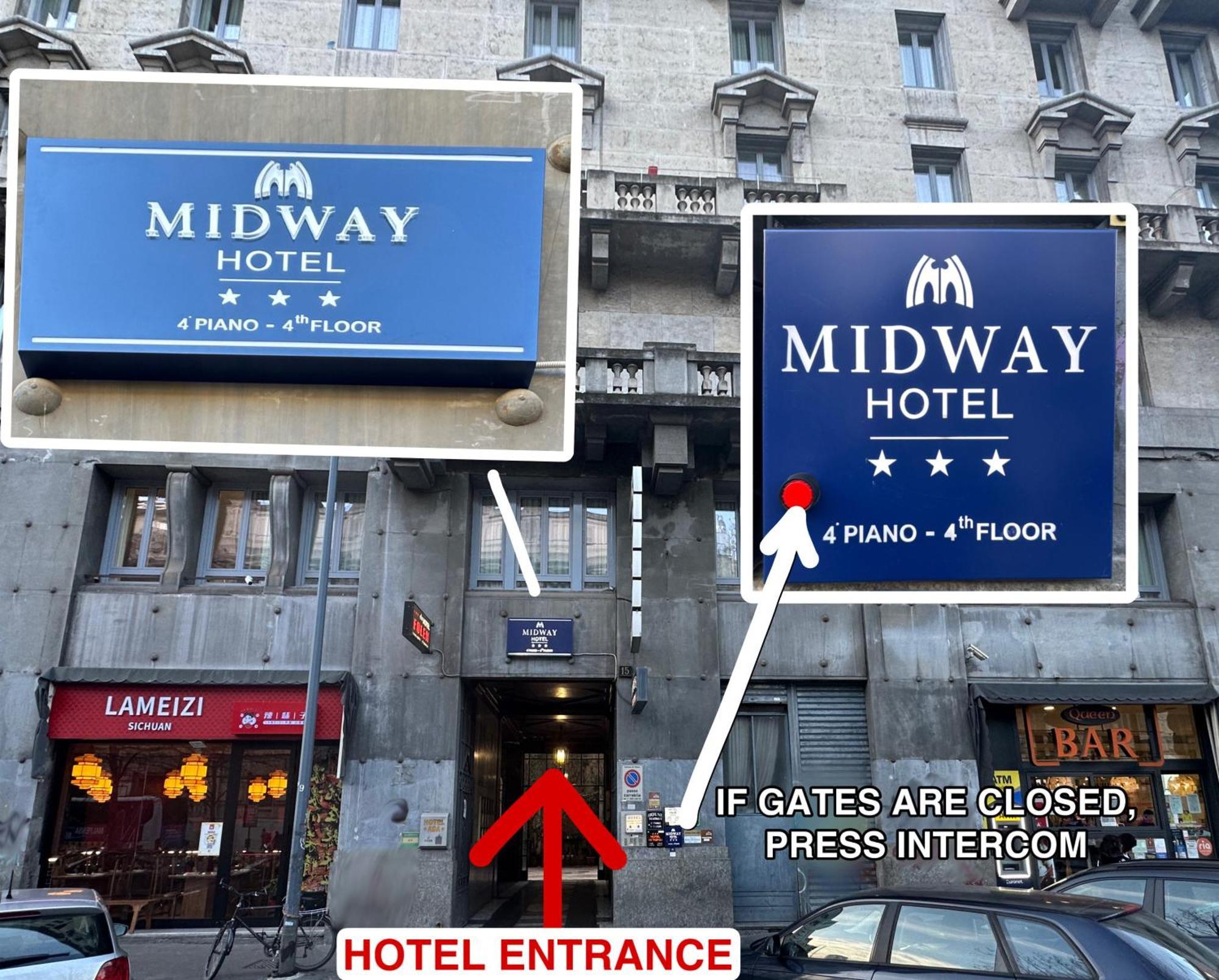 Hotel Midway Милан Экстерьер фото